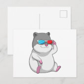 Hamster met een Bril Briefkaart (Voorkant / Achterkant)