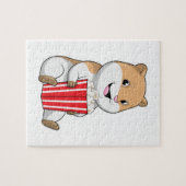 Hamster met één van Popcorn Legpuzzel (Horizontaal)