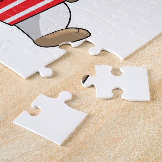 Hamster met één van Popcorn Legpuzzel (Zijkant)