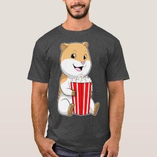 Hamster met één van Popcorn T-shirt