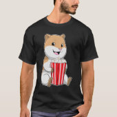 Hamster met één van Popcorn T-shirt (Voorkant)