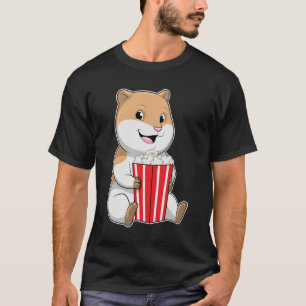 Hamster met één van Popcorn T-shirt