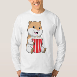 Hamster met één van Popcorn T-shirt
