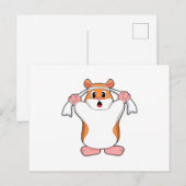 Hamster met handdoek briefkaart (Voorkant / Achterkant)
