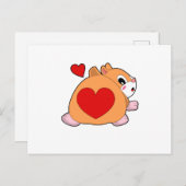 Hamster met Hart Briefkaart (Voorkant / Achterkant)