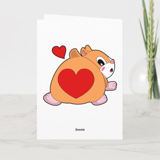 Hamster met Hart Kaart (Achterkant)