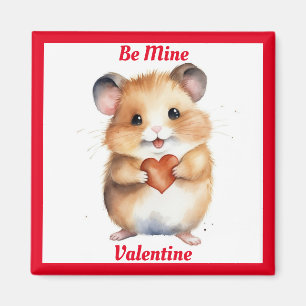 Hamster met hart Valentijn magneet