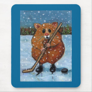 HAMSTER MET HOCKEY STICK: KUNST MUISMAT