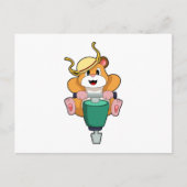 Hamster met Jackhammer Briefkaart (Voorkant)