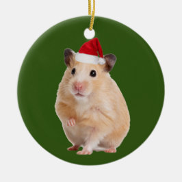 Hamster met kerstmis met Pet Keramisch Ornament