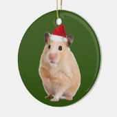 Hamster met kerstmis met Pet Keramisch Ornament (Links)