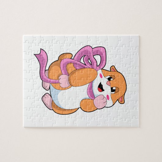 Hamster met lint legpuzzel (Horizontaal)
