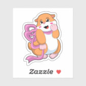 Hamster met lint sticker (Vel)