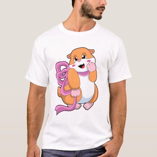Hamster met lint t-shirt (Voorkant)