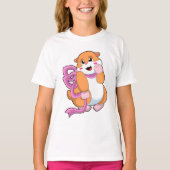 Hamster met lint t-shirt (Voorkant)