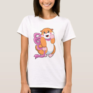 Hamster met lint t-shirt