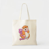 Hamster met lint tote bag (Voorkant)