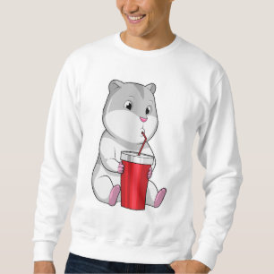 Hamster met Mok en Drink stro Trui