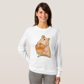 Hamster met Muffin T-shirt (Voorkant volledig)