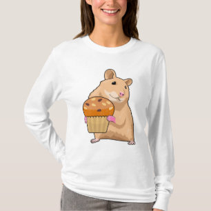 Hamster met Muffin T-shirt