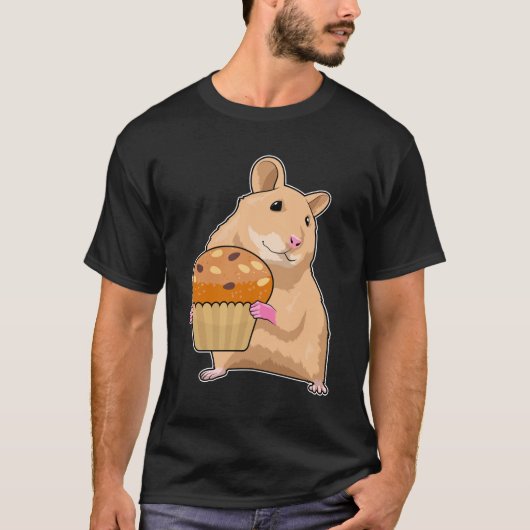Hamster met Muffin T-shirt (Voorkant)