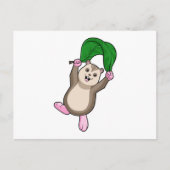 Hamster met parachute briefkaart (Voorkant)