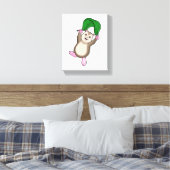 Hamster met parachute canvas afdruk (Insitu (Slaapkamer))