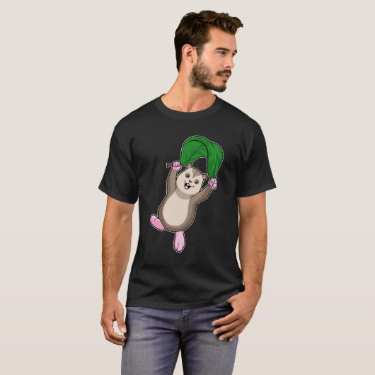 Hamster met parachute t-shirt (Voorkant volledig)