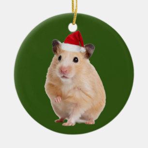 Hamster met Pet kerst Keramisch Ornament