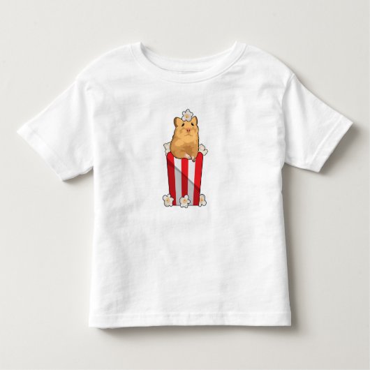 Hamster met Popcorn Kinder Shirts (Voorkant)