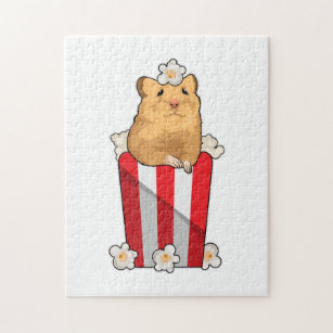 Hamster met Popcorn Legpuzzel