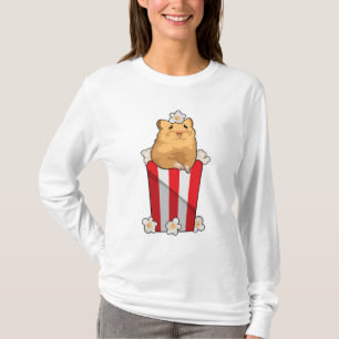 Hamster met Popcorn T-shirt