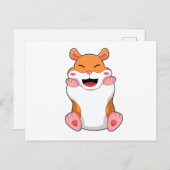 Hamster met rode Cheeks Briefkaart (Voorkant / Achterkant)