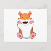 Hamster met rode Cheeks Briefkaart (Voorkant)