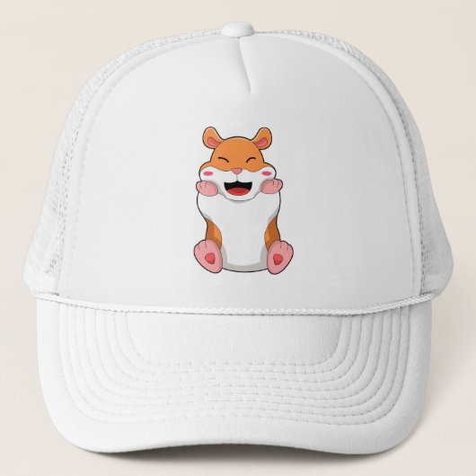 Hamster met rode Cheeks Trucker Pet (Voorkant)