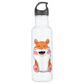 Hamster met rode Cheeks Waterfles (Voorkant)