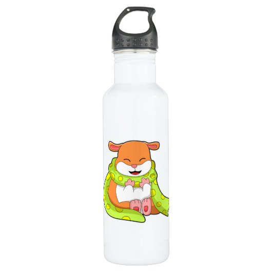 Hamster met Scarf Waterfles (Voorkant)