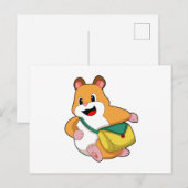 Hamster met Tas.PNG Briefkaart (Voorkant / Achterkant)