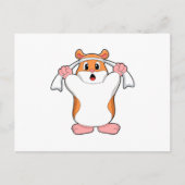 Hamster met Towel Briefkaart (Voorkant)