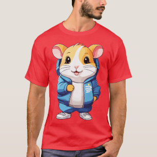 Hamster met trainingspak en sneakers t-shirt