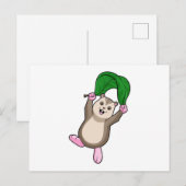 Hamster met valscherm briefkaart (Voorkant / Achterkant)