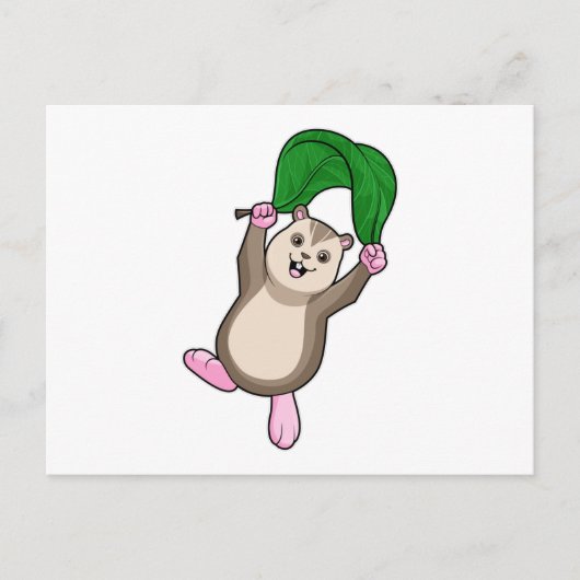 Hamster met valscherm briefkaart (Voorkant)