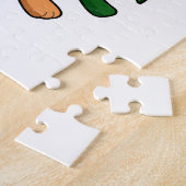 Hamster met Vloeiend Roos Legpuzzel (Zijkant)