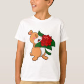 Hamster met Vloeiend Roos T-shirt (Voorkant)