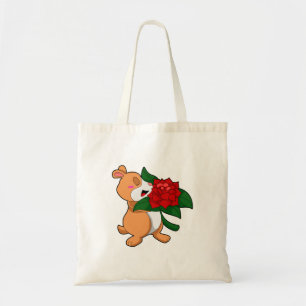Hamster met Vloeiend Roos Tote Bag