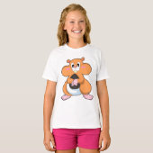 Hamster met Walnut T-shirt (Voorkant volledig)