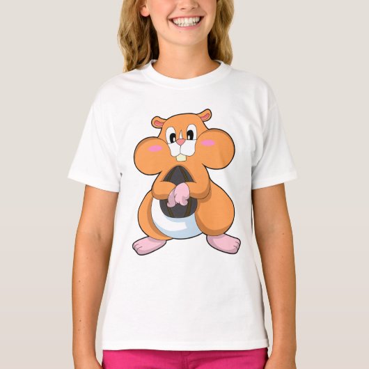 Hamster met Walnut T-shirt (Voorkant)