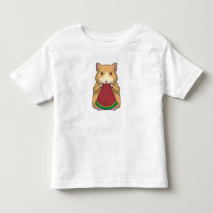 Hamster met Watermeloen Kinder Shirts