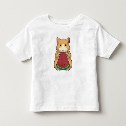 Hamster met Watermeloen Kinder Shirts (Voorkant)