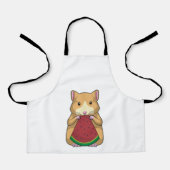Hamster met Watermeloen Schort (Voorkant)